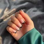 Black French and Web Halloween Nails – Chic Spooky Style for 2025