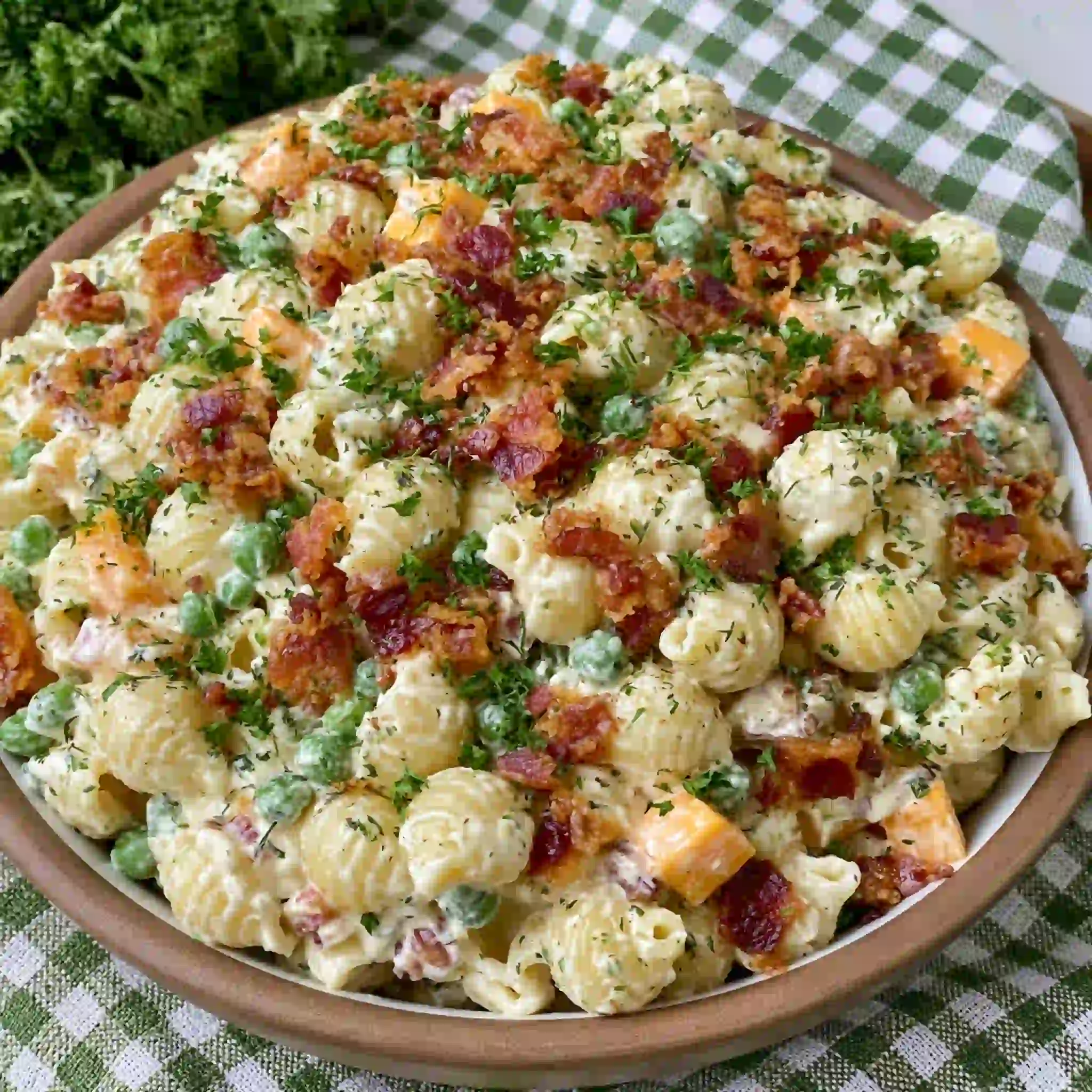 Creamy Bacon Ranch Pasta Salad