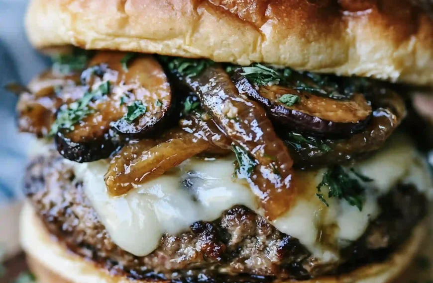 Mushroom Swiss Burger