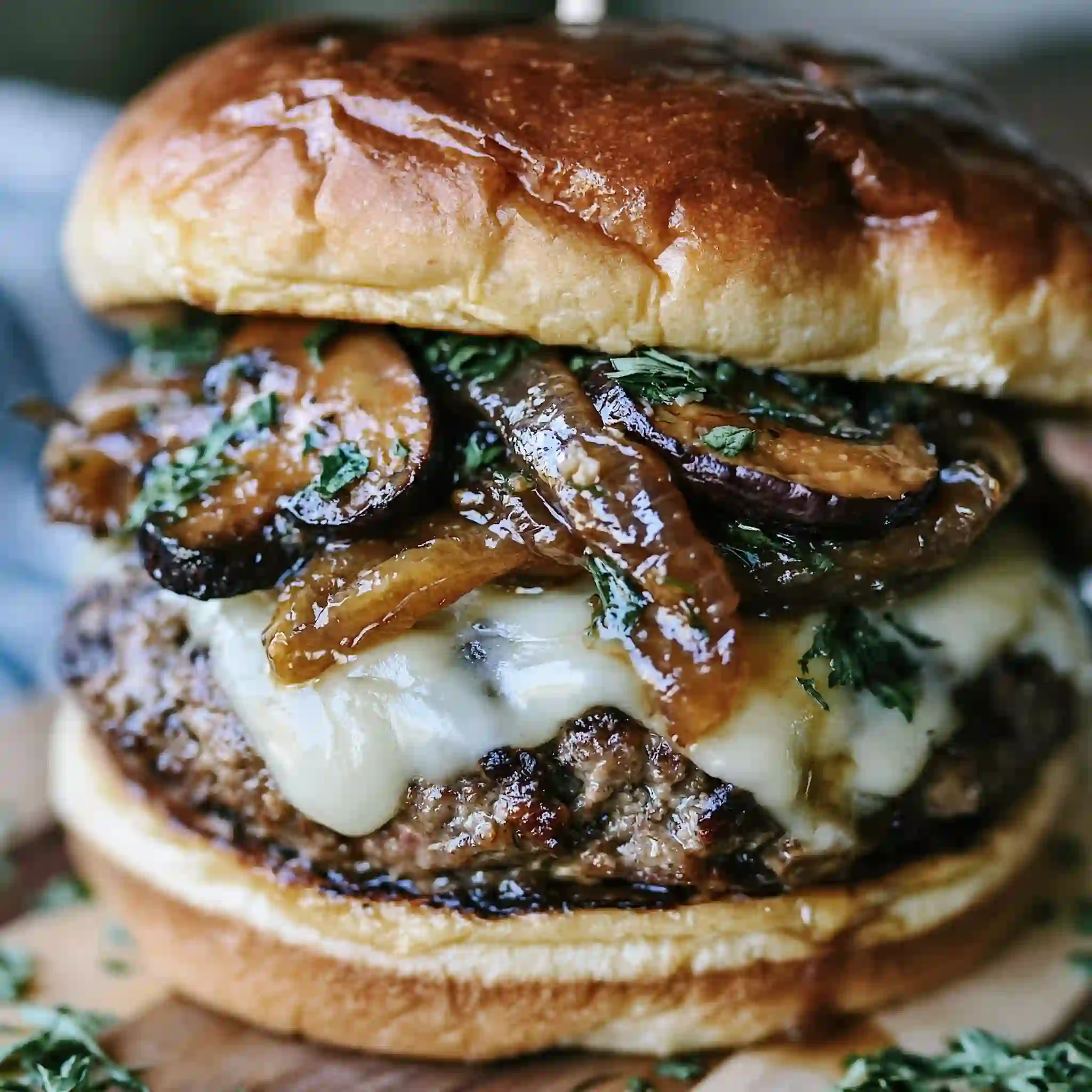 Mushroom Swiss Burger