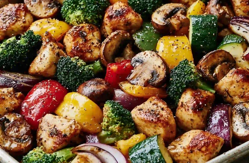 One Pan Chicken and Veggies