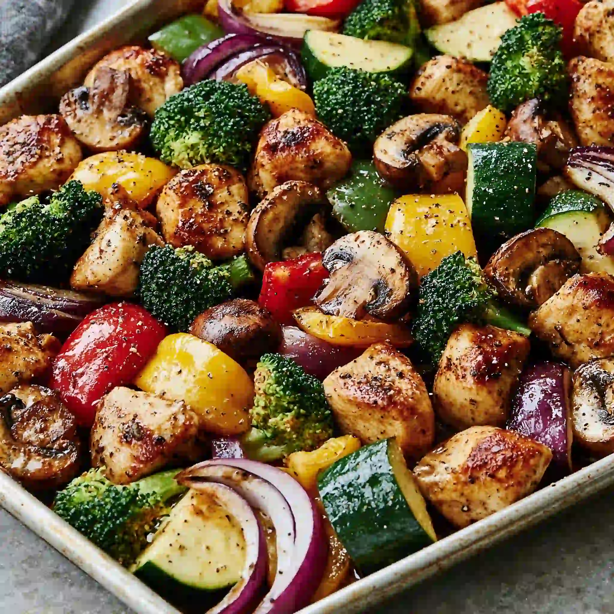 One Pan Chicken and Veggies