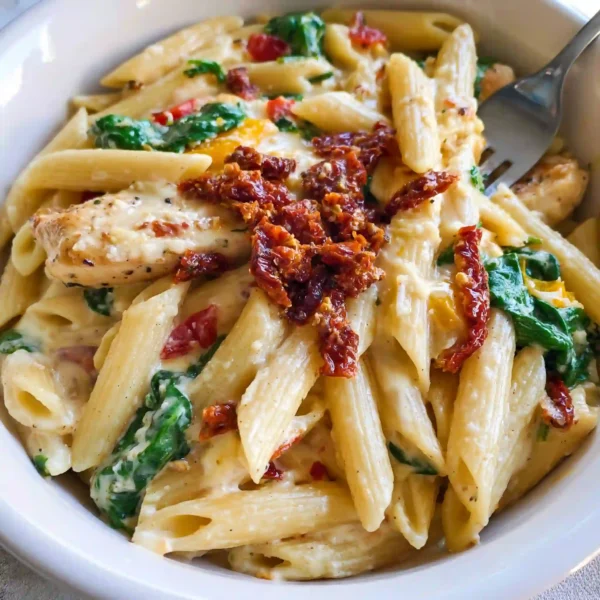 Healthy Tuscan Chicken Pasta