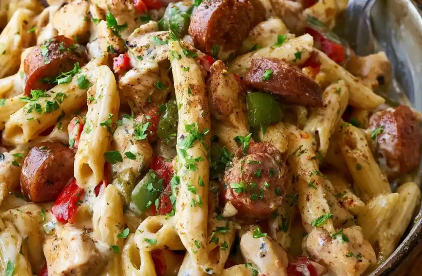 Cajun Chicken and Sausage Pasta