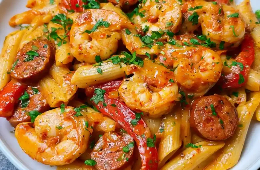 Cajun Shrimp and Sausage Pasta