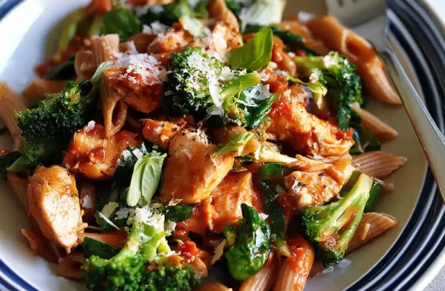 Healthy chicken pasta