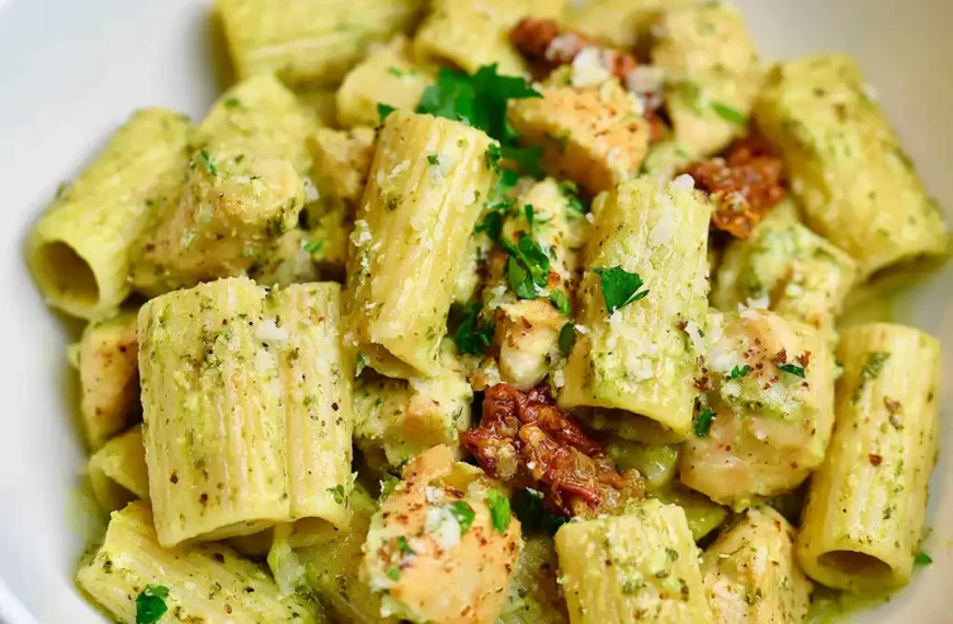 Chicken Pesto Rigatoni