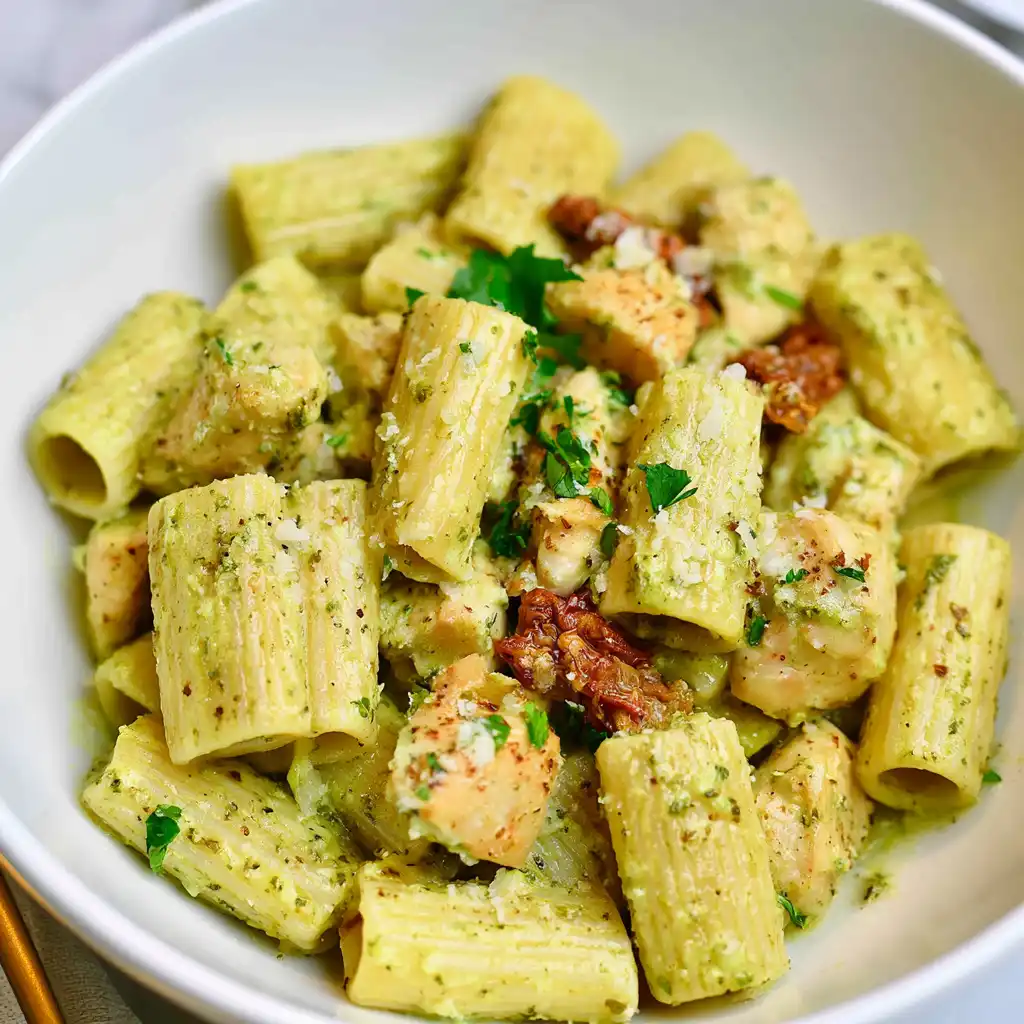 Chicken Pesto Rigatoni