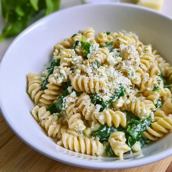 Creamy Gorgonzola Spinach Pasta